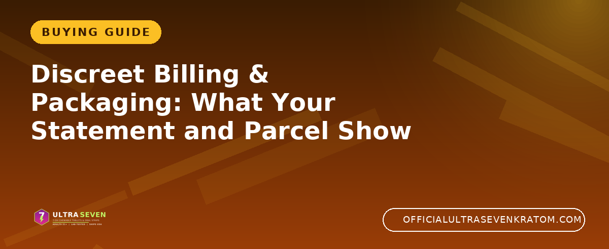 Privacy policy - how Ultra Seven handles order data for 7-OH purchases