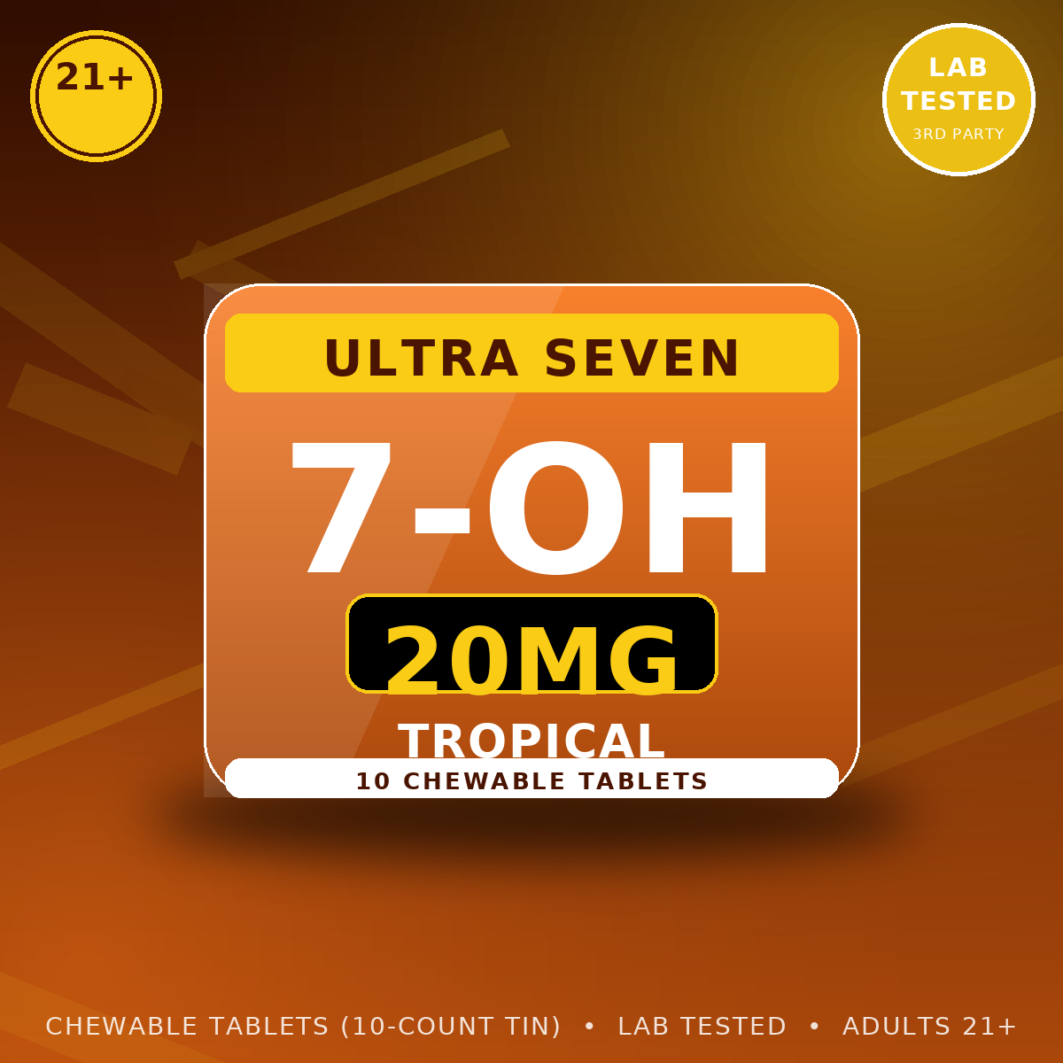 20mg Tropical chewable tablets — Ultra Seven